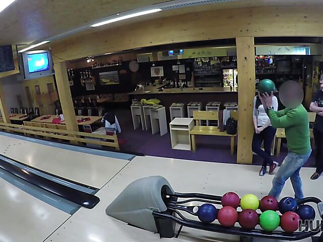 Morgan Rodriguez - Public sex for cash in a bowling place with not his girlfriend