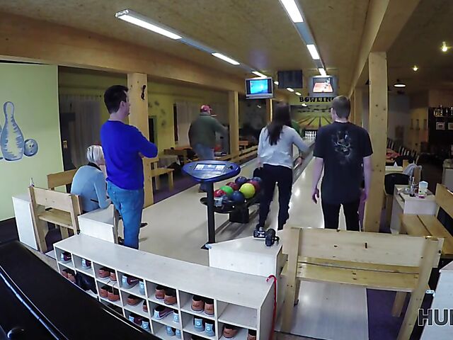 Morgan Rodriguez - Public sex for cash in a bowling place with not his girlfriend