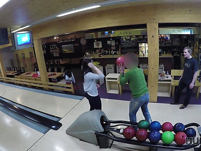 Morgan Rodriguez - Public sex for cash in a bowling place with not his girlfriend