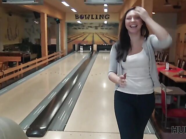 Morgan Rodriguez - Public sex for cash in a bowling place with not his girlfriend