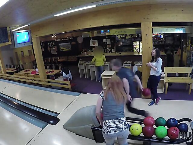 Morgan Rodriguez - Public sex for cash in a bowling place with not his girlfriend