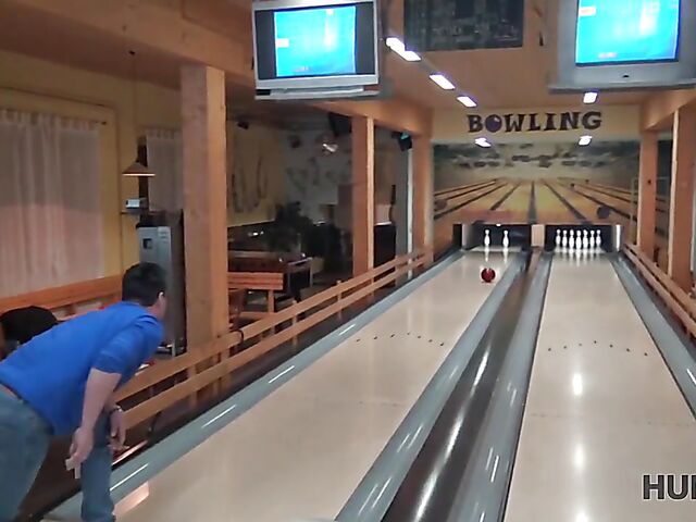 Morgan Rodriguez - Public sex for cash in a bowling place with not his girlfriend