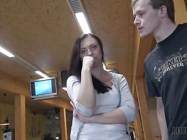 Morgan Rodriguez - Public sex for cash in a bowling place with not his girlfriend