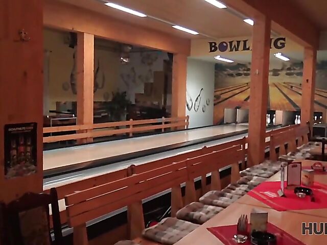 Morgan Rodriguez - Public sex for cash in a bowling place with not his girlfriend