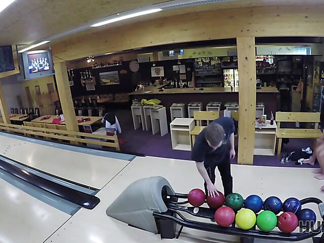 Morgan Rodriguez - Public sex for cash in a bowling place with not his girlfriend