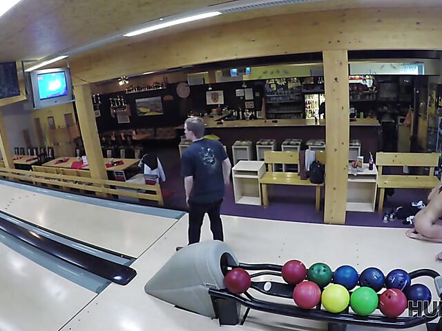 Morgan Rodriguez - Public sex for cash in a bowling place with not his girlfriend