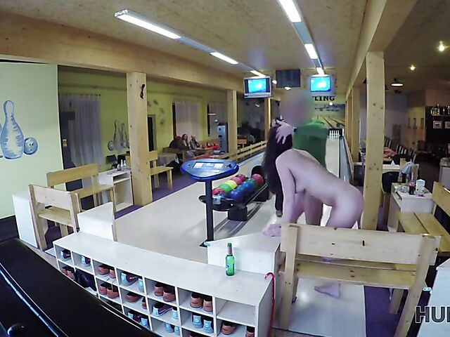 Morgan Rodriguez - Public sex for cash in a bowling place with not his girlfriend