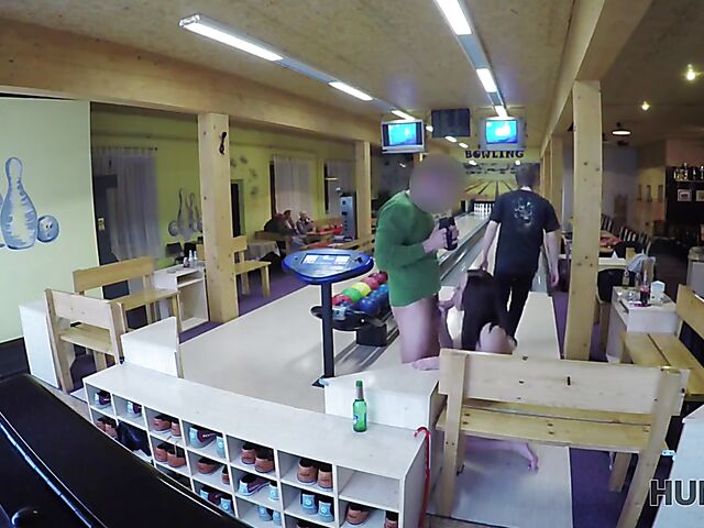 Morgan Rodriguez - Public sex for cash in a bowling place with not his girlfriend