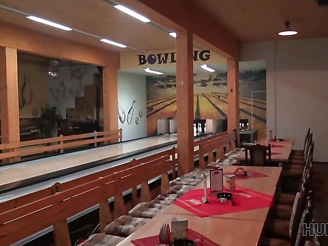 Morgan Rodriguez - Public sex for cash in a bowling place with not his girlfriend