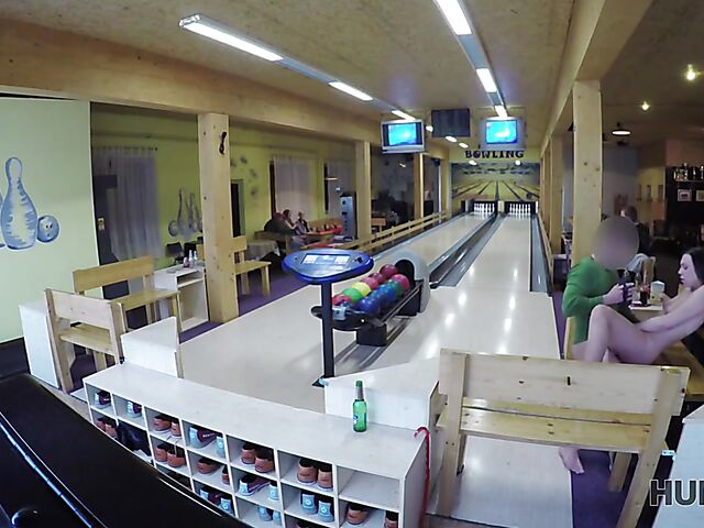 Morgan Rodriguez - Public sex for cash in a bowling place with not his girlfriend