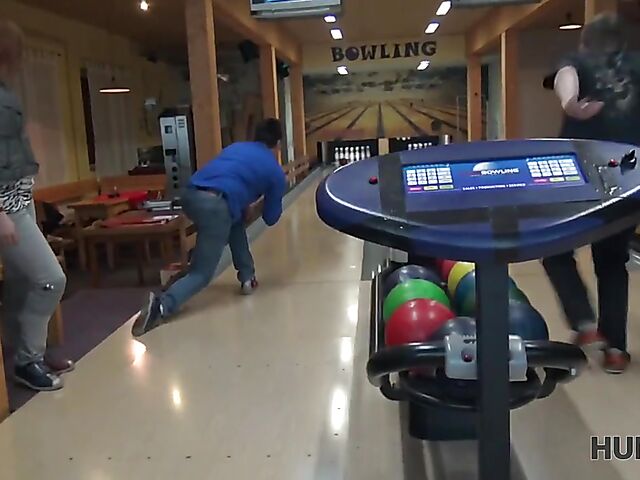 Morgan Rodriguez - Public sex for cash in a bowling place with not his girlfriend