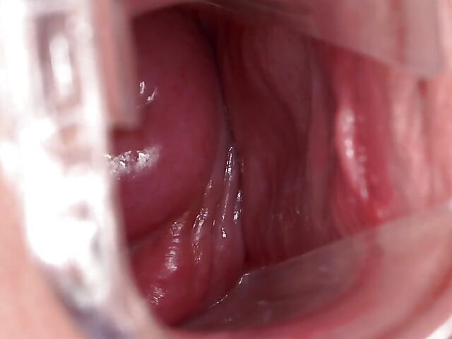 Adorable Sydney Love's wide open pussy with a speculum