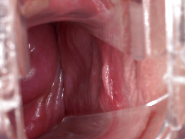 Adorable Sydney Love's wide open pussy with a speculum