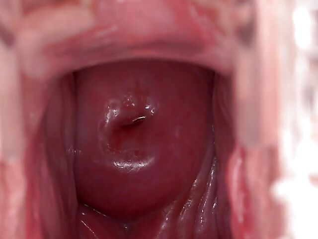 Adorable Sydney Love's wide open pussy with a speculum