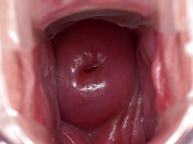 Adorable Sydney Love's wide open pussy with a speculum