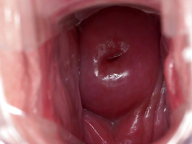 Adorable Sydney Love's wide open pussy with a speculum