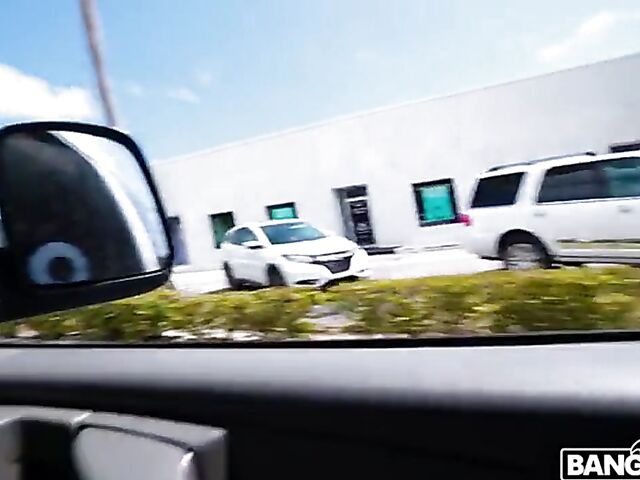 Van fuck for money in Florida with naive small tits girl Emma Sirus