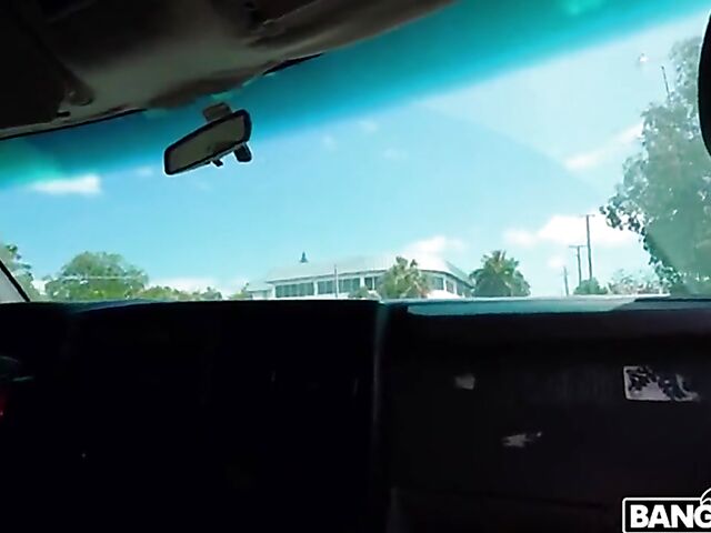 Van fuck for money in Florida with naive small tits girl Emma Sirus