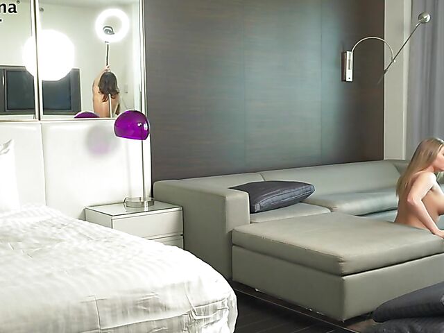 Asian guy white girl porn backstage with Kayley Gunner