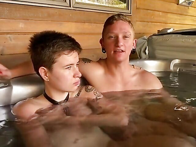 Bisexual femdom threesome with Mistress Blunt and her slaves Robin Ohara and Riley Ocean