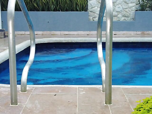 Abril - Erotic outdoor masturbation in the rain