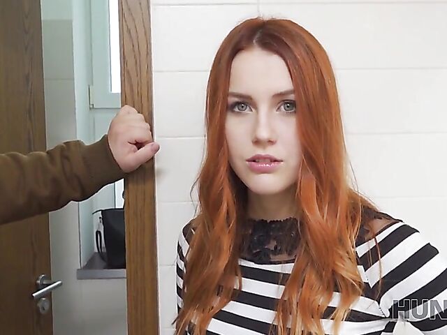 POV cuckold session with Czech redhead Charlie Red