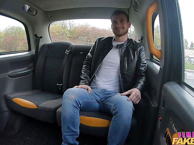 Backseat fuck with big tits cab driver Sofia Lee