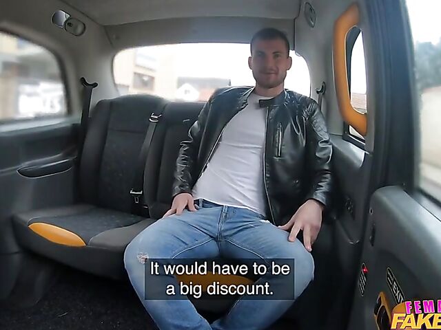 Backseat fuck with big tits cab driver Sofia Lee