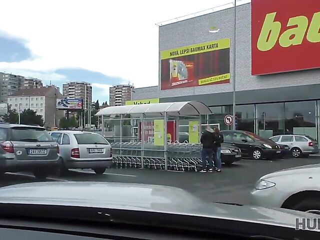 Sex in car and outside with Czech babe Victoria Daniels