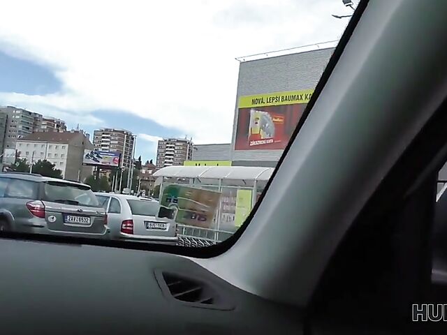 Sex in car and outside with Czech babe Victoria Daniels