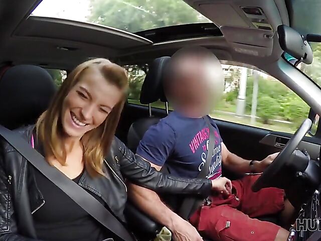 Sex in car and outside with Czech babe Victoria Daniels