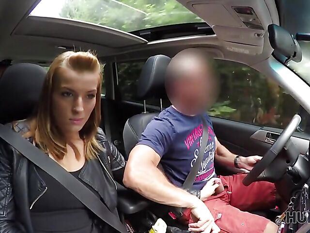 Sex in car and outside with Czech babe Victoria Daniels