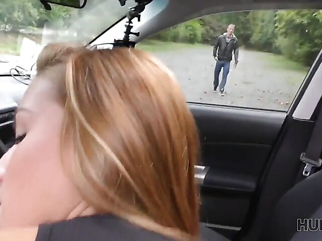 Sex in car and outside with Czech babe Victoria Daniels