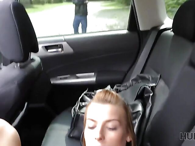 Sex in car and outside with Czech babe Victoria Daniels