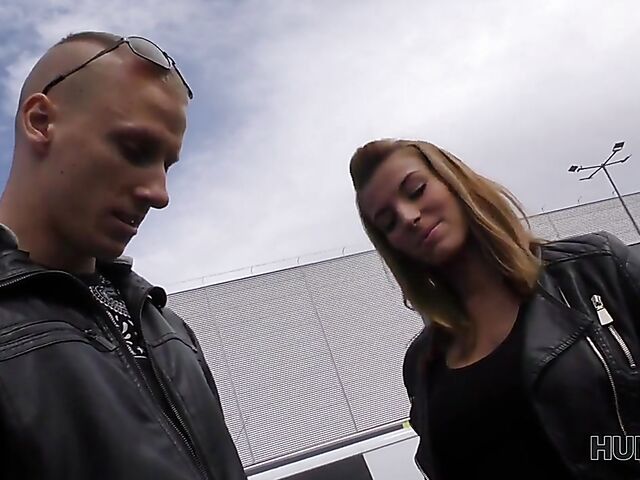 Sex in car and outside with Czech babe Victoria Daniels