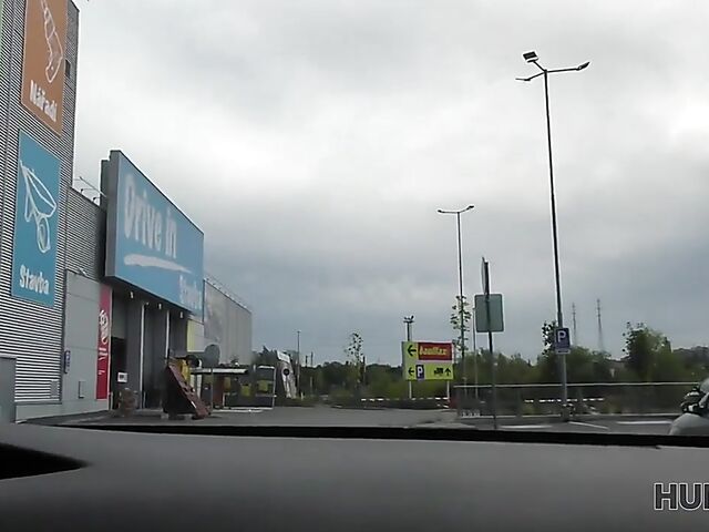 Sex in car and outside with Czech babe Victoria Daniels