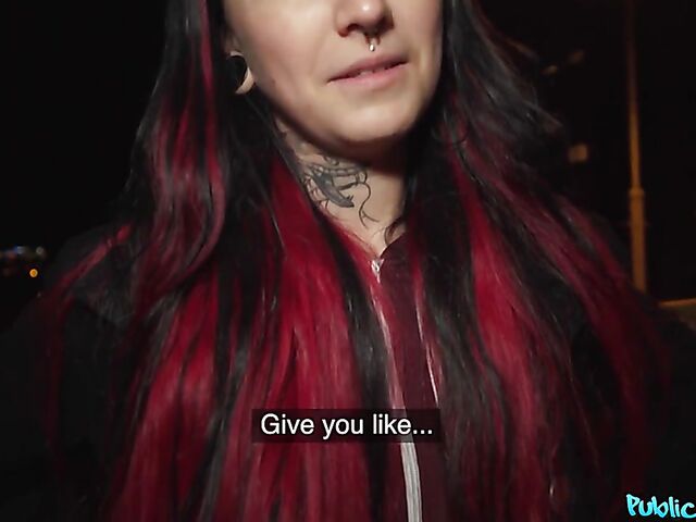 Sex for money is okay for tattooed Czech slut Sharlotte Thorne