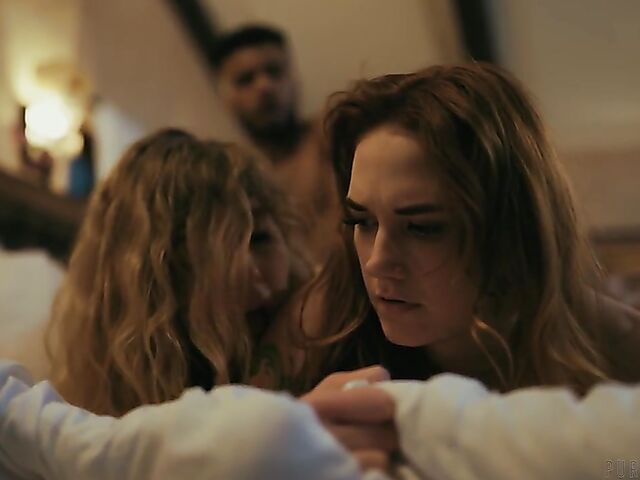 Lena Paul and Siri Dahl's interracial FFM experience with Troy Francisco