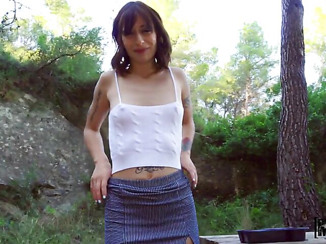 POV outdoor anal in Barcelona with Silvia Soprano
