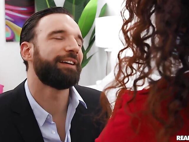 Red boots ebony Scarlit Scandal craves Alex Legend's cock