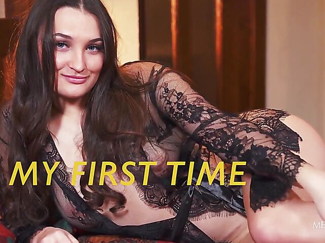 Vavilia Cristoff - Fingering solo in a transparent negligee