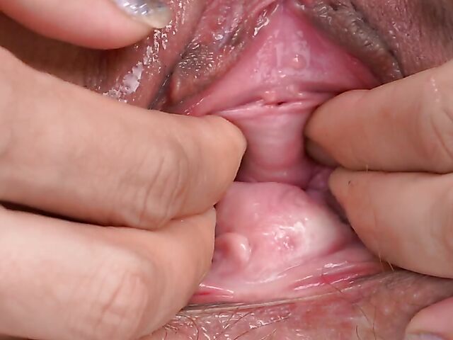 Sharon Sharon's tiny tits and open pussy in stockings