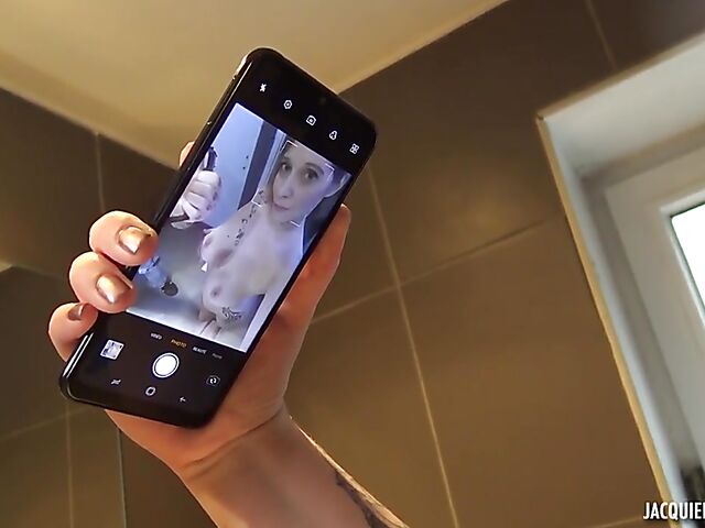 Big natural tits MILF Shanna takes a shower and fucks a horny guy