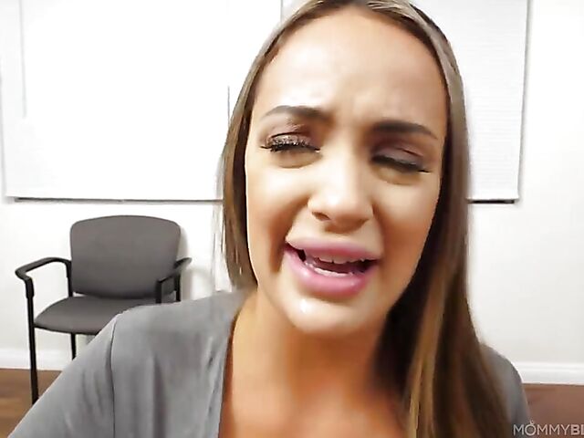 Sofi Ryan - Big breasted MILF POV blowjob during a job interview