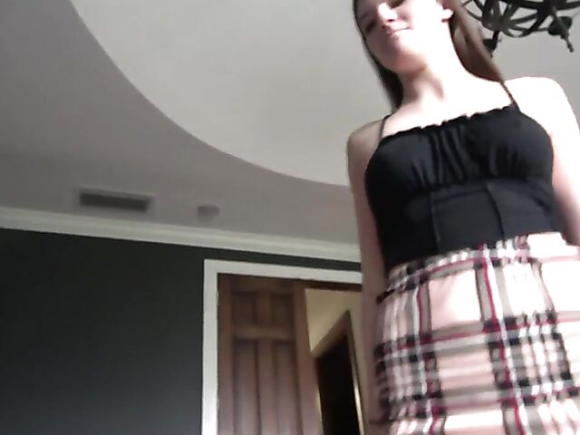 Short skirt sex POV with naughty girl Fiona Frost