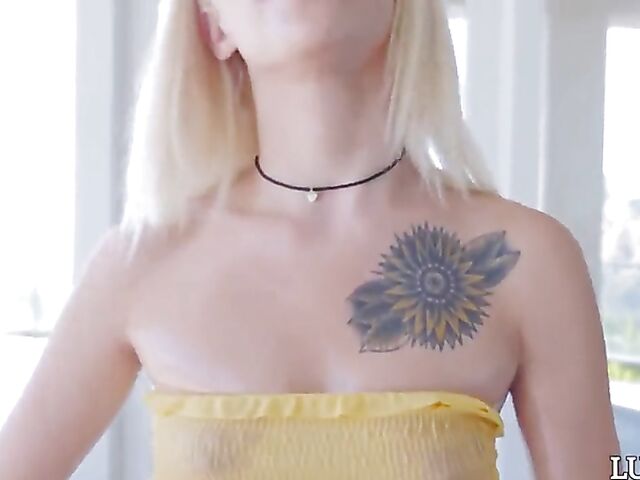 Silly oil fuck with wet blonde teen Kiara Cole