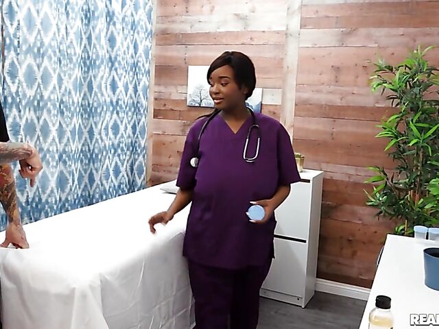 Interracial lesbian threesome in the hospital with Tori Montana, Barbie Crystal and Ava Sinclaire