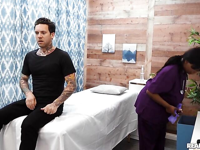 Interracial lesbian threesome in the hospital with Tori Montana, Barbie Crystal and Ava Sinclaire