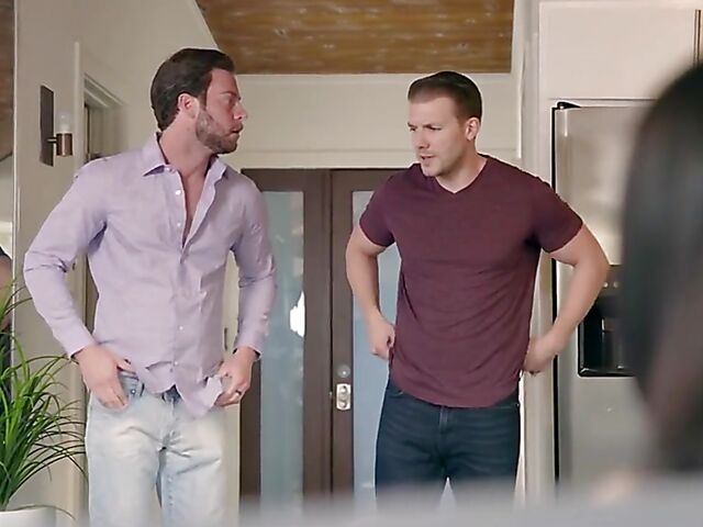 Alex Coal - Pretty brunette threesome with her roommates