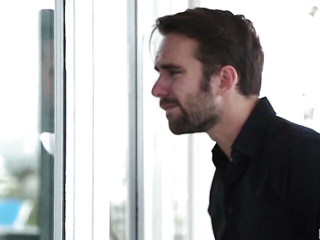 Small tits cutie in black stockings Riley Reid gets railed